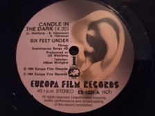 Tumnagel för auktion "Six feet under singel Candle in the dark-84"