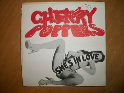 Tumnagel för auktion "Cherry Poppers 7”; UK Diy KBD punk gimmick – Teenage treats"