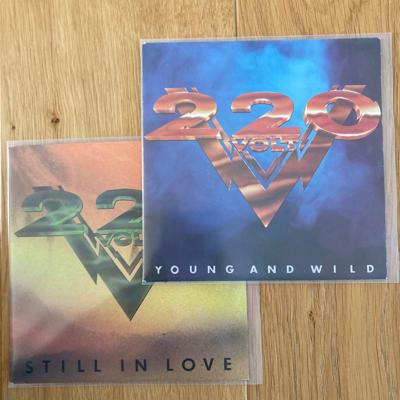 Tumnagel för auktion "2 x 220 Volt - Young and Wild » Still In Love"