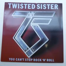 Tumnagel för auktion "LP-Skiva - Twisted Sister - You Can't Stop Rock 'N' Roll - 1983 - Germany"