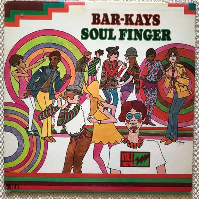 Tumnagel för auktion "BAR-KAYS - Soul Finger - VOLT orig US mono LP"