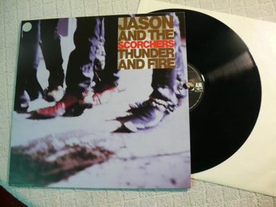 Tumnagel för auktion "JASON & THE SCORCHERS - Thunder And Fire"