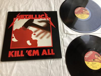 Tumnagel för auktion "Metallica - Kill em all mfn 7 dm 2x45rpm 1987 Gatefold"