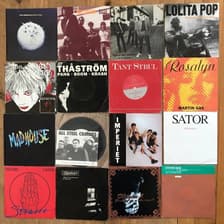 Tumnagel för auktion "Div.artister-Svenskt PostPunk/Alternativ rock paket 80-90-tal - 16 st singlar/EP"