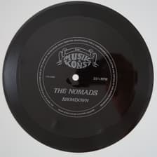 Tumnagel för auktion "NOMADS - Showdown - 1984 SWE 7" flexi - garage rock MUSIK & KONST 5 årsjubileum"