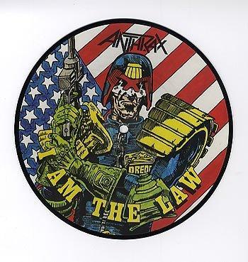 Tumnagel för auktion " ANTHRAX – I Am The Law - Vinyl Judge Dredd Picture Disc Rock Trash 1987"