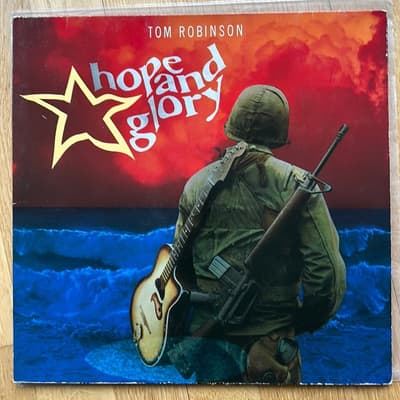 Tumnagel för auktion "TOM ROBINSON – Hope And Glory - LP - eur -84 - PL 70550 - pop rock"