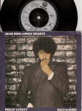 Tumnagel för auktion "Philip Lynott – Dear Miss Lonely Hearts – Vinyl 45 – Thin Lizzy"