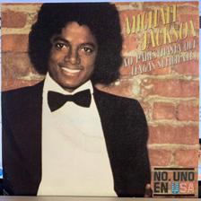 Tumnagel för auktion "MICHAEL JACKSON Don't Stop til You Get Enough 7" / '79 Spansk Press"