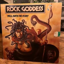 Tumnagel för auktion "Rock Goddess – Hell Hath No Fury"