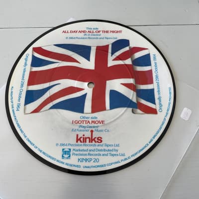Tumnagel för auktion "THE KINKS-All Day And All Of The Night+1 (7", 1984, UK) PICTURE-DISC"