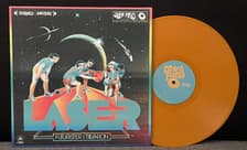 Tumnagel för auktion "Laser – Futurister I Tillvaron RARE Electronic Rock LP 2019 Orange Vinyl"