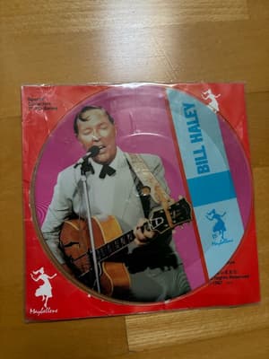 Tumnagel för auktion "Bill Haley-Rock around the clock/picture disc/Limited edition/1987/Exc!"