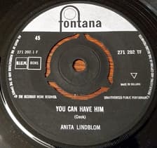 Tumnagel för auktion "ANITA LINDBLOM "You Can Have Him" 1961 MINT-"