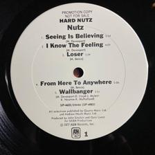 Tumnagel för auktion "NUTZ - Hard Nutz 1977. Rare White Label Promo US Press! Prog-Rock. LP"