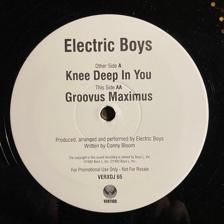 Tumnagel för auktion "ELECTRIC BOYS - Knee Deep In You/Groovus Maximus 1992. Rare US Promo Press! 12"