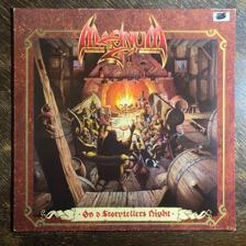 Tumnagel för auktion "MAGNUM - On A Storytellers Night 1985. Rare Missprint? AOR. Prog-Rock. LP"