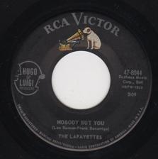 Tumnagel för auktion "THE LAFAYETTES "NOBODY BUT YOU" RCA 45-47-8044 P.1962 USA PRESS"