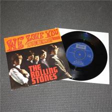 Tumnagel för auktion "Rolling Stones- We love you dandelion RARE UK  Export Press "