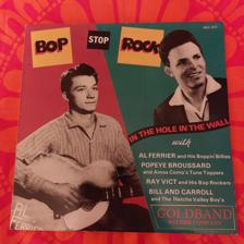 Tumnagel för auktion "BOP STOP ROCK - POP GARAGE SURF ROCKABILLY RHYTHM &"