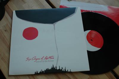Tumnagel för auktion "Six Organs of Admittance School of the Flower LP Ben Chasny Drag City folk rock"