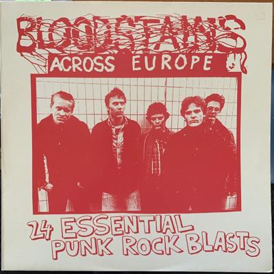 Tumnagel för auktion "V/A BLOODSTAINS ACROSS EUROPE 77-81 LP // Euro Punk KDB Nasal Boys Lost Kids etc"