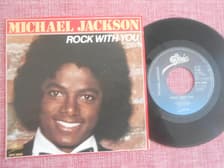 Tumnagel för auktion "7" Michael Jackson - Rock With You / Working Day & Night PS NL"