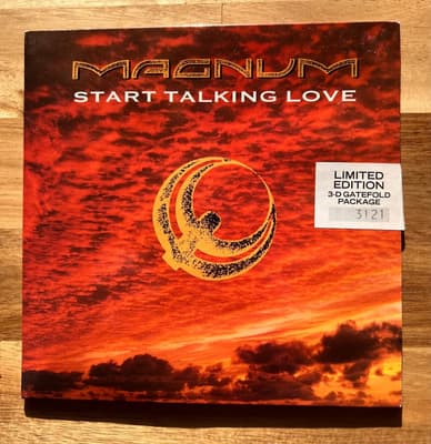 Tumnagel för auktion "Magnum Start Talking Love 7 vinyl singel Limited Edition"
