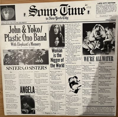 Tumnagel för auktion "Dubbel-LP-Vinyl, John Lennon&Yoko/Plastic Ono Band-Some time in New York City"