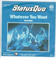 Tumnagel för auktion "STATUS QUO 7'' - Whatever you want, tysk press -79, PS"