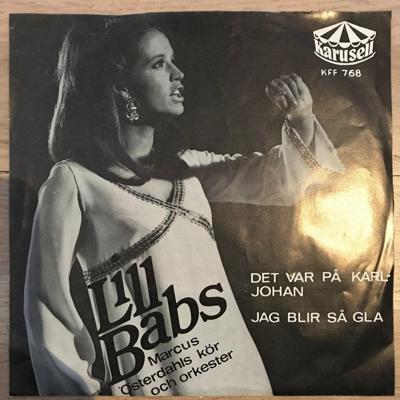 Tumnagel för auktion "Lill-Babs – Det Var På Karl-Johan / Jag Blir Så Gla"