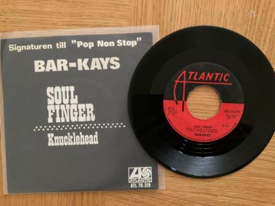 Tumnagel för auktion "Bar-Kays Soul finger /Atlantic Sweden -67"
