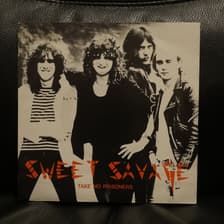 Tumnagel för auktion "SWEET SAVAGE - Take No Prisoners/Killing Time - 7" Park Rec. NWOBHM UK hard rock"