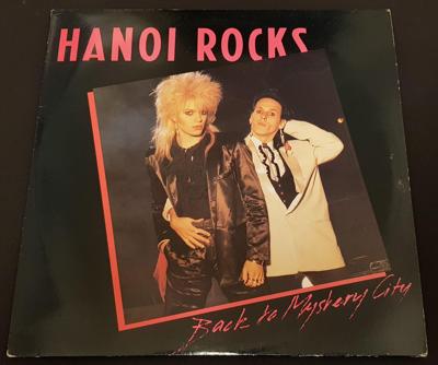 Tumnagel för auktion "LP (RARE) HANOI ROCKS - Back to Mystery City 1983"