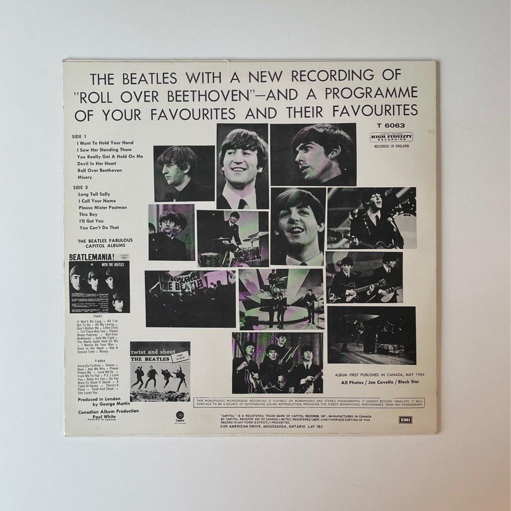 The Beatles / Long Tall Sally / Vinyl LP Record / Capitol / T6063 / Mono -   Canada