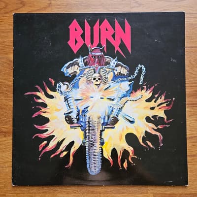 Tumnagel för auktion "BURN – Burn (s/t) (1983) swedish heavy metal moonshine fwoshm load axewitch"