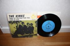 Tumnagel för auktion "Kinks: Tired Of Waiting For You: Sw press med PS"