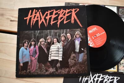 Tumnagel för auktion "Häxfeber same LP MNW progg rock punk feminism"