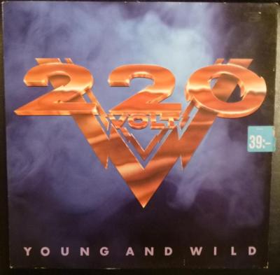 Tumnagel för auktion "220 VOLT - Young And Wild 1987"
