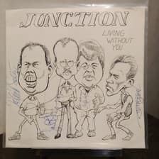 Tumnagel för auktion "JUNCTION - LIVING WITHOUT YOU/FLYING HIGH (RARE 1989 HARD ROCK FROM SWEDEN)"