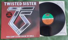 Tumnagel för auktion "TWISTED SISTER - You Can't Stop Rock 'N' Roll LP"