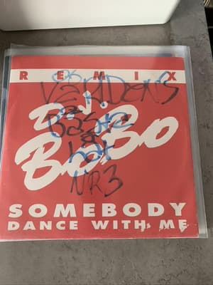 Tumnagel för auktion "12" DJ Bobo - Somebody dance with me Remix, WOC, 1993"