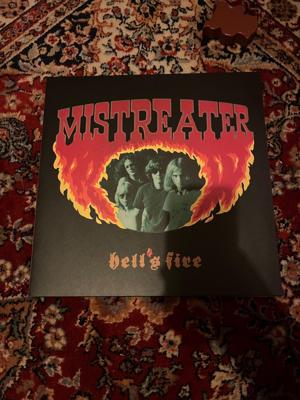 Tumnagel för auktion "Mistreater Hells Fire ON THE DOLE RECORDS PROTO STONER"