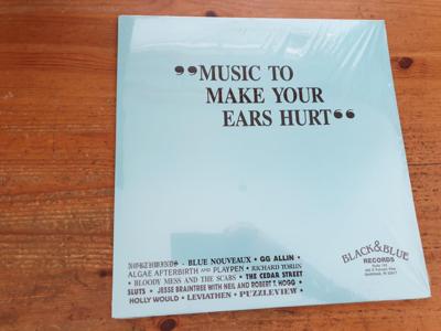 Tumnagel för auktion "V. A. - LP - Music to make your ears hurt-GG Allin, Bloody Mess, Leviathen m fl"