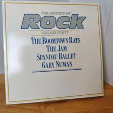 Tumnagel för auktion "The History of Rock Vol 40 1987 2-LP Jam, Gary Numan, Boomtown Rats, Spandau"