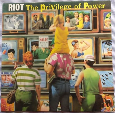 Tumnagel för auktion "RIOT: THE PRIVILEGE OF POWER-1990"