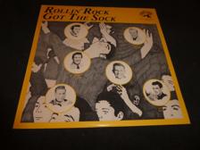 Tumnagel för auktion "Rollin´ rock got the sock - SWE LP - 1980"