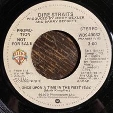 Tumnagel för auktion "DIRE STRAITS - Once Upon A Time In The West 1979 Rare US Promo Press! Prog-rock"