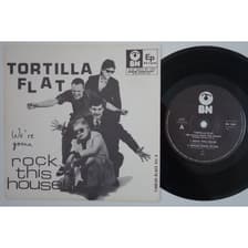 Tumnagel för auktion "TORTILLA FLAT - Rock This House - RARE FINLAND 7" EP - finsk rockabilly TOPPEX!"