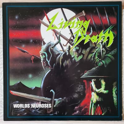 Tumnagel för auktion "Living Death - World Neuroses (tysk metal 80-tal, AAARRG records)"